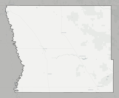 Kittson County MN county basemap context