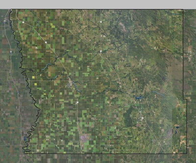 Kittson County MN USGS imagery and topo map