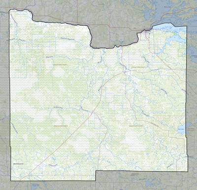 Koochiching County MN USGS topo map