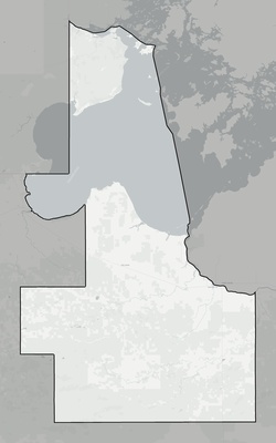 Lake of the Woods County MN county basemap context