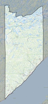 Lake County MN USGS topo map