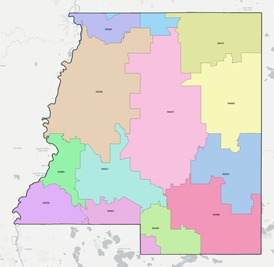 Le Sueur County MN ZIP code boundaries map