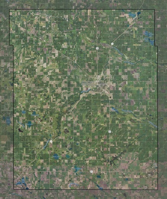 Lyon County MN USGS imagery and topo map
