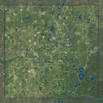 Mahnomen County MN USGS imagery and topo map