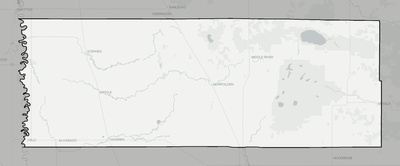 Marshall County MN county basemap context