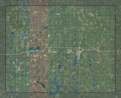 Martin County MN USGS imagery and topo map