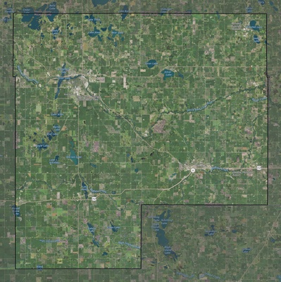 McLeod County MN USGS imagery and topo map