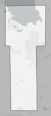 Mille Lacs County MN county basemap context