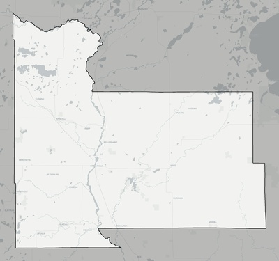 Morrison County MN county basemap context