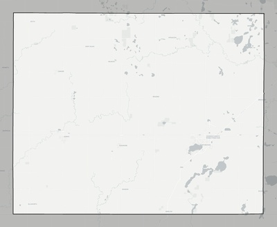 Nobles County MN county basemap context