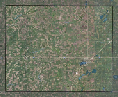Nobles County MN USGS imagery and topo map