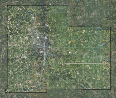 Olmsted County MN USGS imagery and topo map