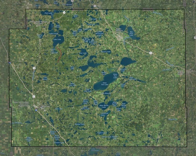 Otter Tail County MN USGS imagery and topo map