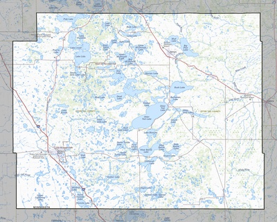 Otter Tail County MN USGS topo map