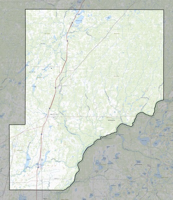Pine County MN USGS topo map
