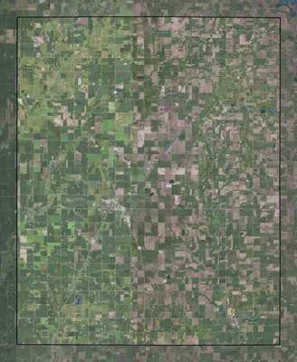 Pipestone County MN USGS imagery and topo map