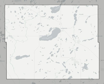 Pope County MN county basemap context