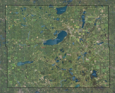 Pope County MN USGS imagery and topo map