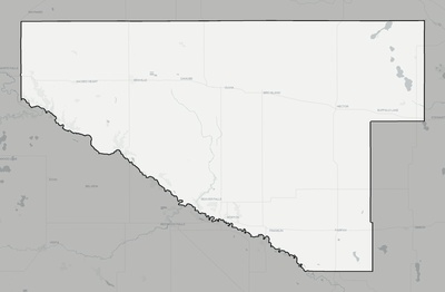 Renville County MN county basemap context
