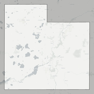 Rice County MN county basemap context