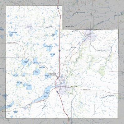Rice County MN USGS topo map
