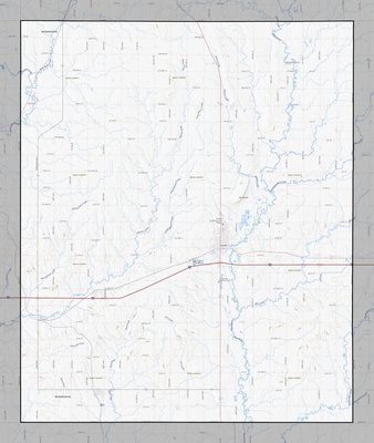 Rock County MN USGS topo map