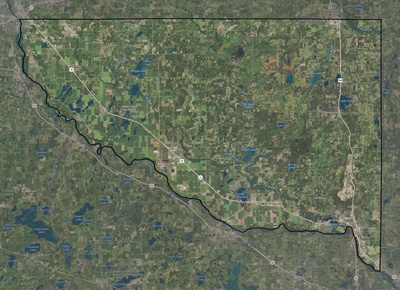 Sherburne County MN USGS imagery and topo map
