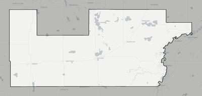 Sibley County MN county basemap context