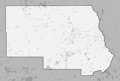 Stearns County MN county basemap context