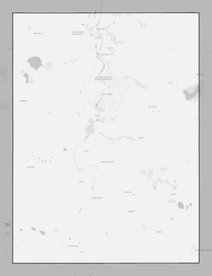 Steele County MN county basemap context