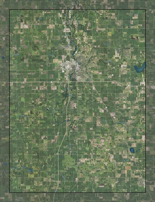 Steele County MN USGS imagery and topo map