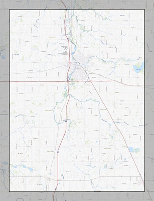 Steele County MN USGS topo map