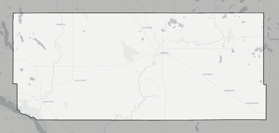 Swift County MN county basemap context