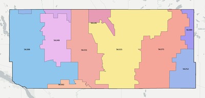 Swift County MN ZIP code boundaries map