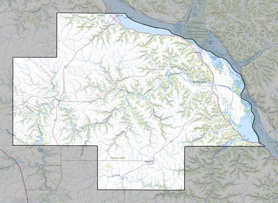 Wabasha County MN USGS topo map