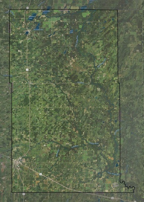 Wadena County MN USGS imagery and topo map