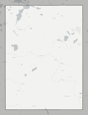Waseca County MN county basemap context