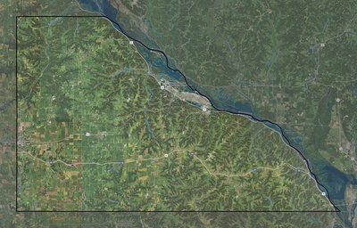 Winona County MN USGS imagery and topo map