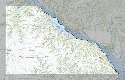 Winona County MN USGS topo map