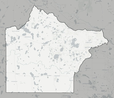 Wright County MN county basemap context