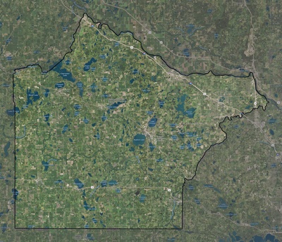 Wright County MN USGS imagery and topo map