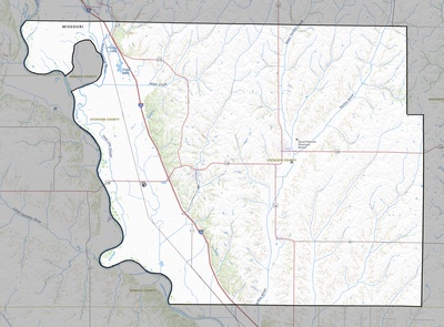 Atchison County MO USGS topo map