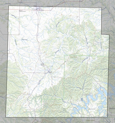 Barry County MO USGS topo map