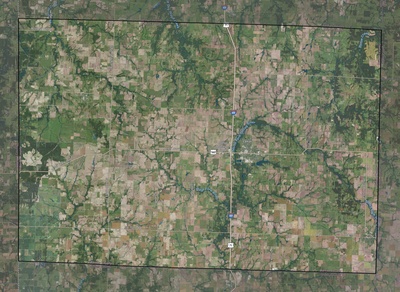 Barton County MO USGS imagery and topo map