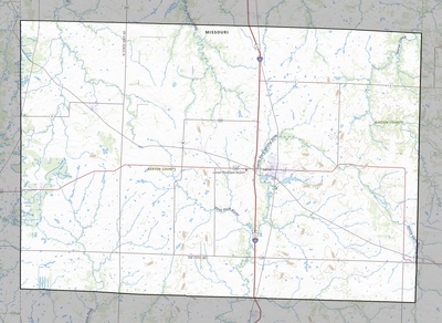 Barton County MO USGS topo map