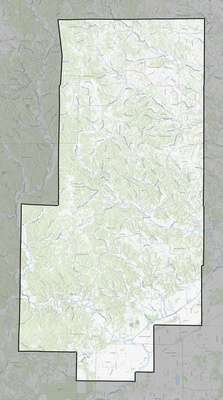 Bollinger County MO USGS topo map