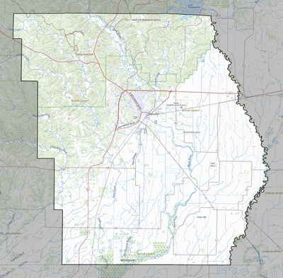 Butler County MO USGS topo map
