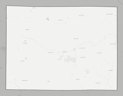 Caldwell County MO county basemap context