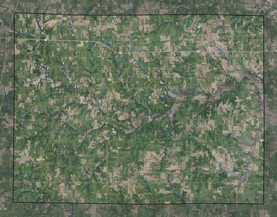 Caldwell County MO USGS imagery and topo map