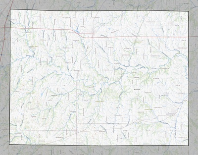 Caldwell County MO USGS topo map
